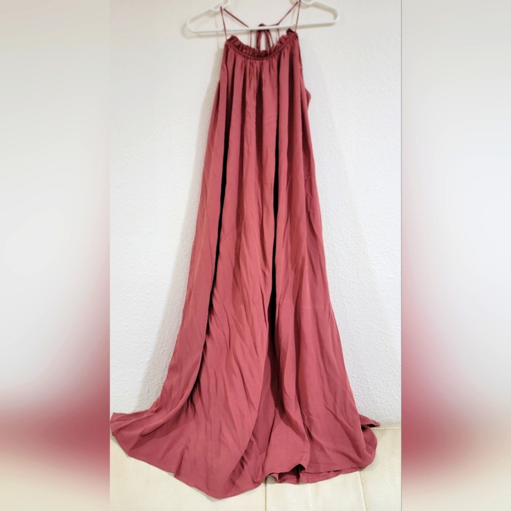 Zara pink maxi dress XS!